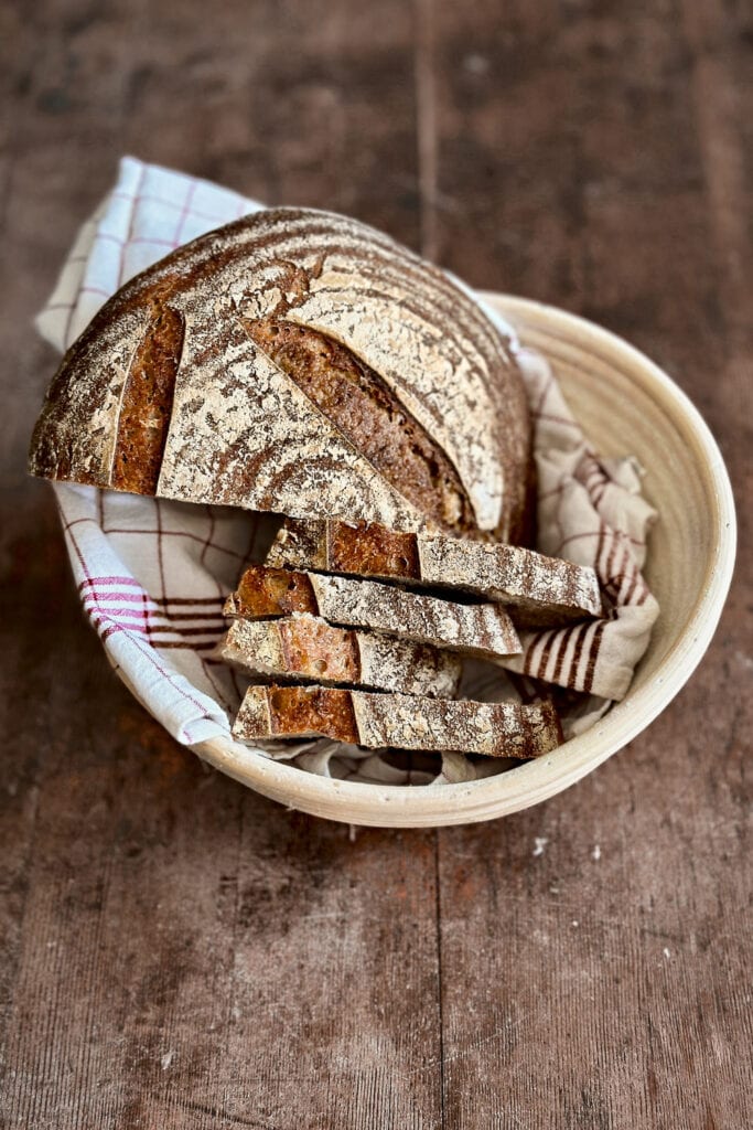 Rustic Rye Sourdough Bread - Not Just Food